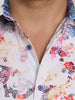 SPLASH OF COLOR SHORT SLEEVE BUTTON DOWN SHIRT
