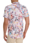 SPLASH OF COLOR SHORT SLEEVE BUTTON DOWN SHIRT