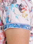 SPLASH OF COLOR SHORT SLEEVE BUTTON DOWN SHIRT