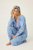 3 PIECE PRINTED FLANNEL PJ SET