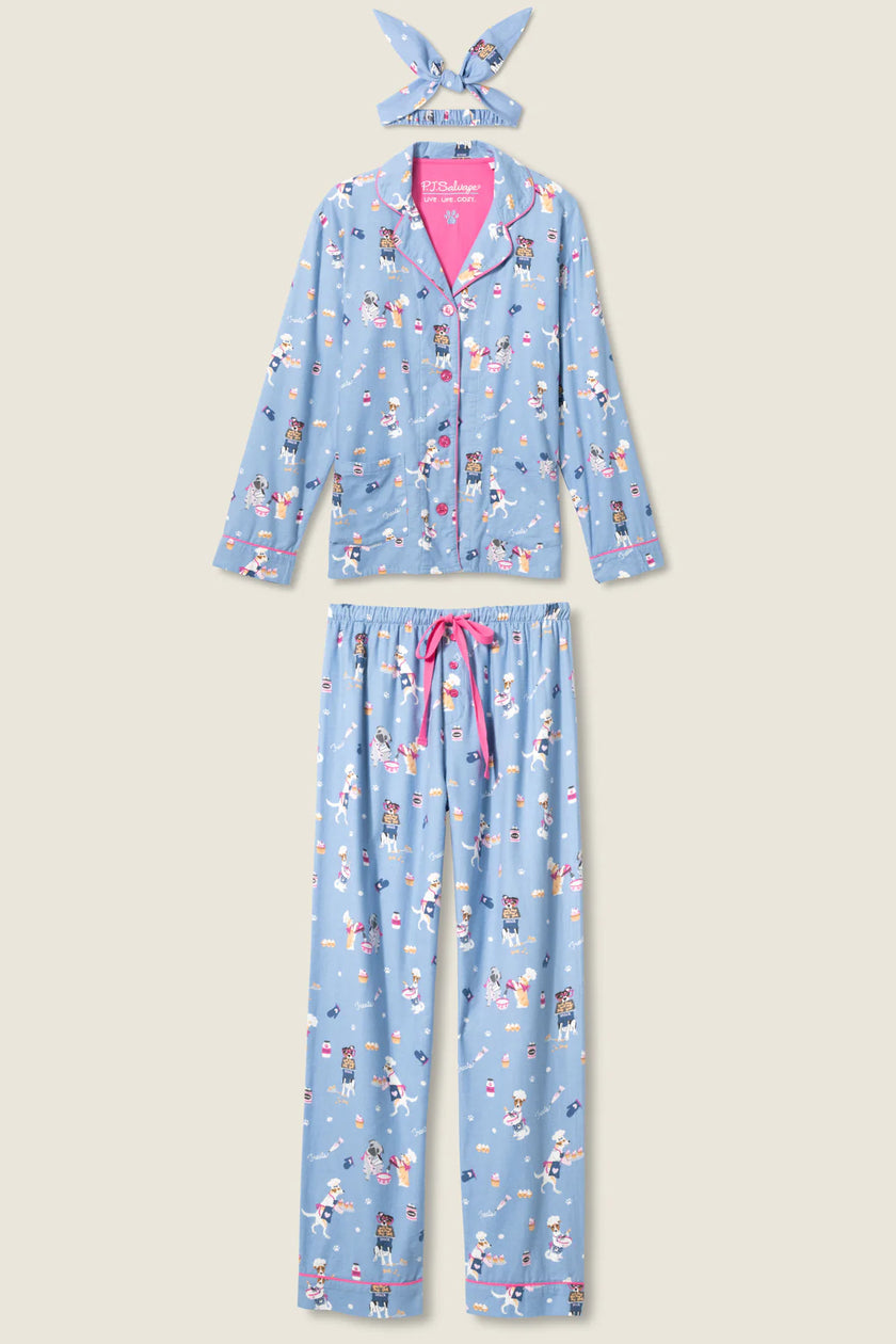3 PIECE PRINTED FLANNEL PJ SET