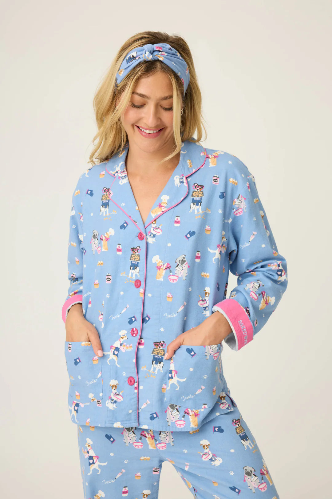 3 PIECE PRINTED FLANNEL PJ SET