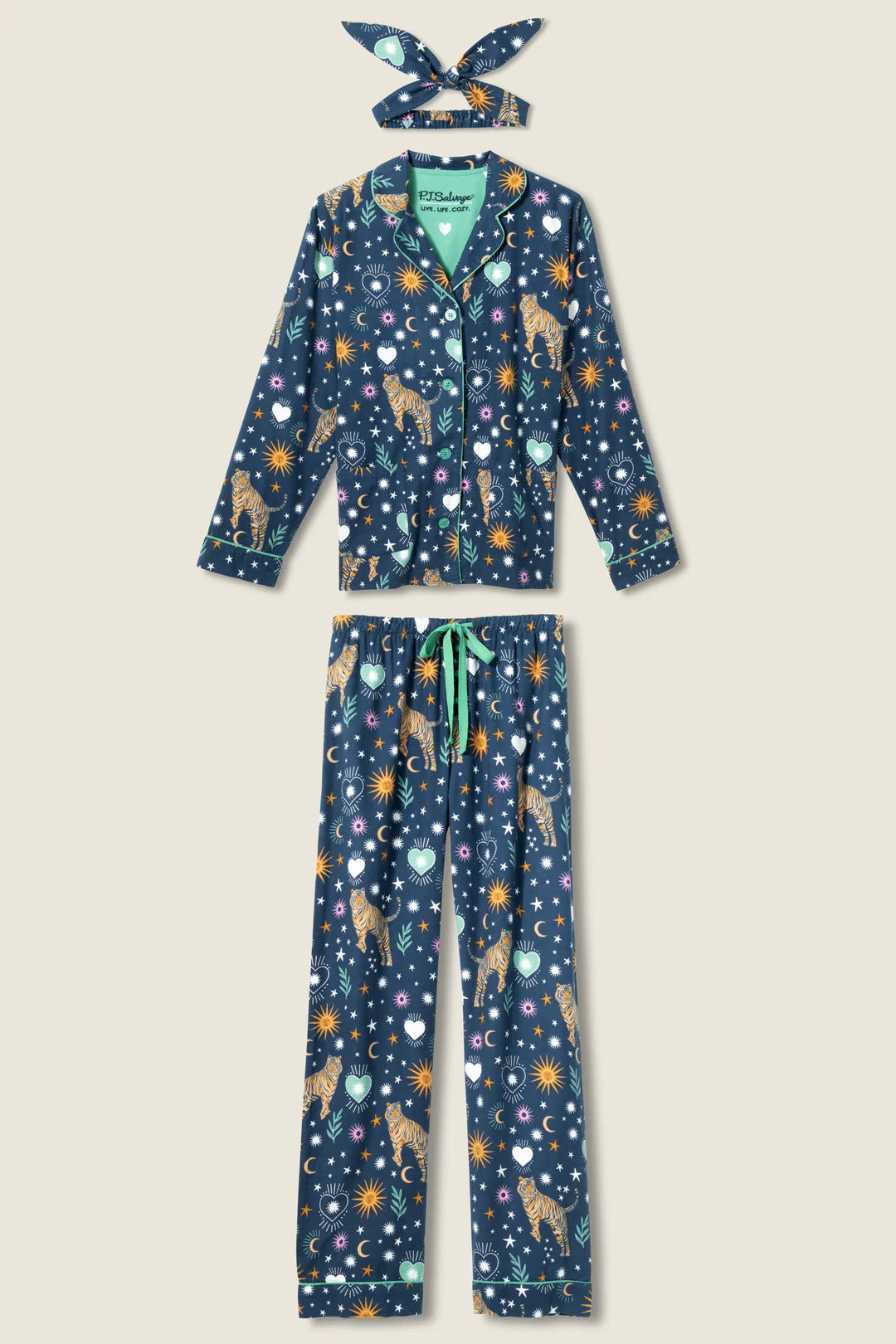 3 PIECE PRINTED FLANNEL PJ SET