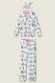 3 PIECE PRINTED FLANNEL PJ SET