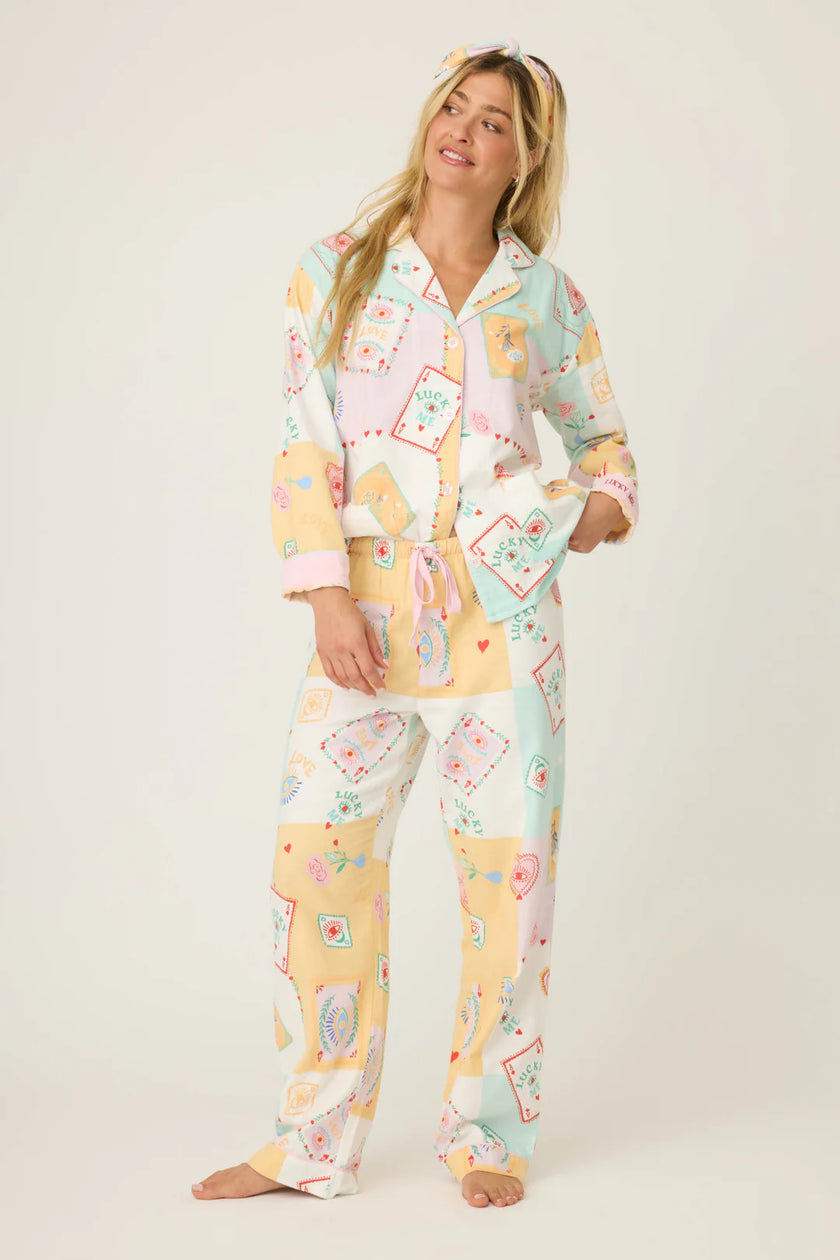3 PIECE PRINTED FLANNEL PJ SET