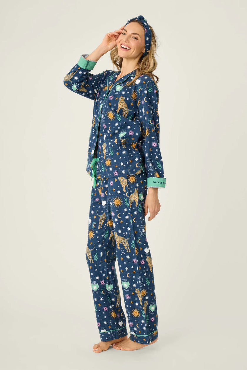 3 PIECE PRINTED FLANNEL PJ SET