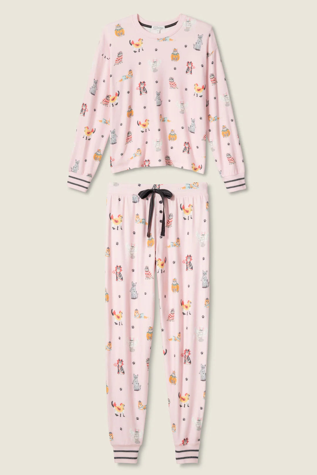 FELINE SPOOKY PJ SET