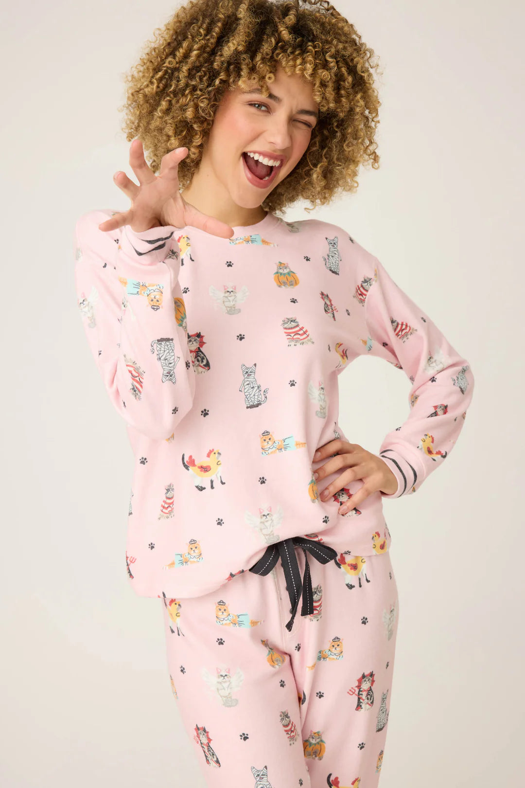 FELINE SPOOKY PJ SET