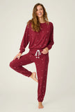 HOLD YOUR HORSES EMBROIDERED FLEECE LOUNG SET
