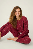 HOLD YOUR HORSES EMBROIDERED FLEECE LOUNG SET