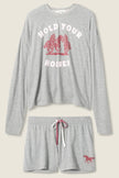 HOLD YOUR HORSES HORSE PRINT PJ SHORT SET