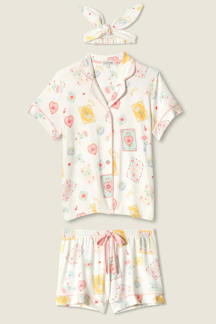 LUCKY ME TAROT CARD PRINT 3 PIECE  PJ SET