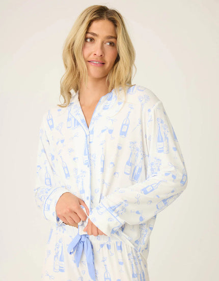 PARISIAN DREAMS LONG SLEEVE SHIRT AND SHORT SET