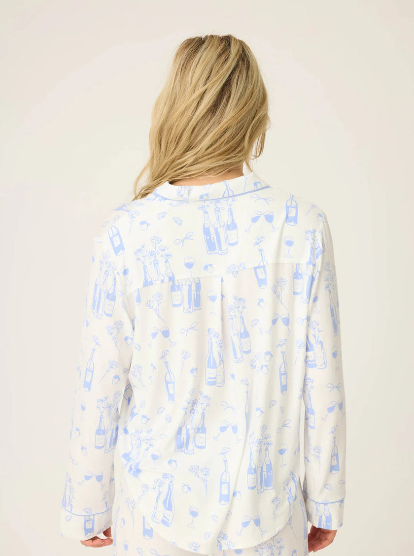 PARISIAN DREAMS LONG SLEEVE SHIRT AND SHORT SET