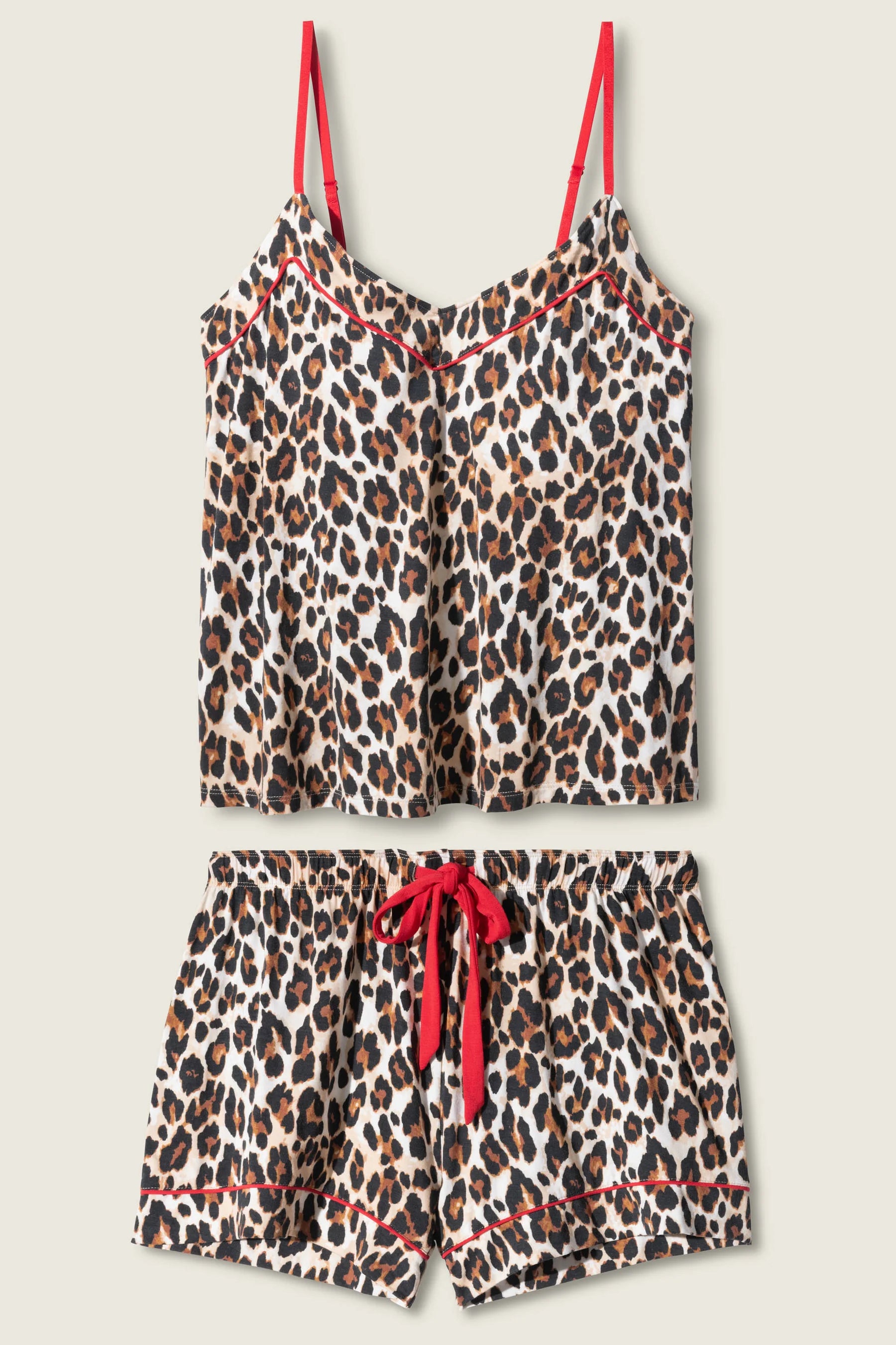 LEOPARD PRINT SHORTS SET