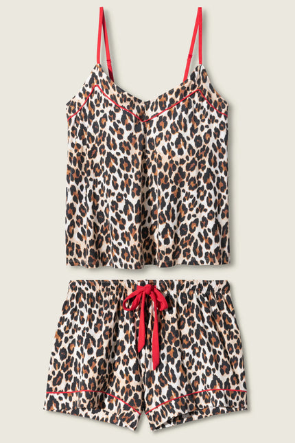 LEOPARD PRINT SHORTS SET