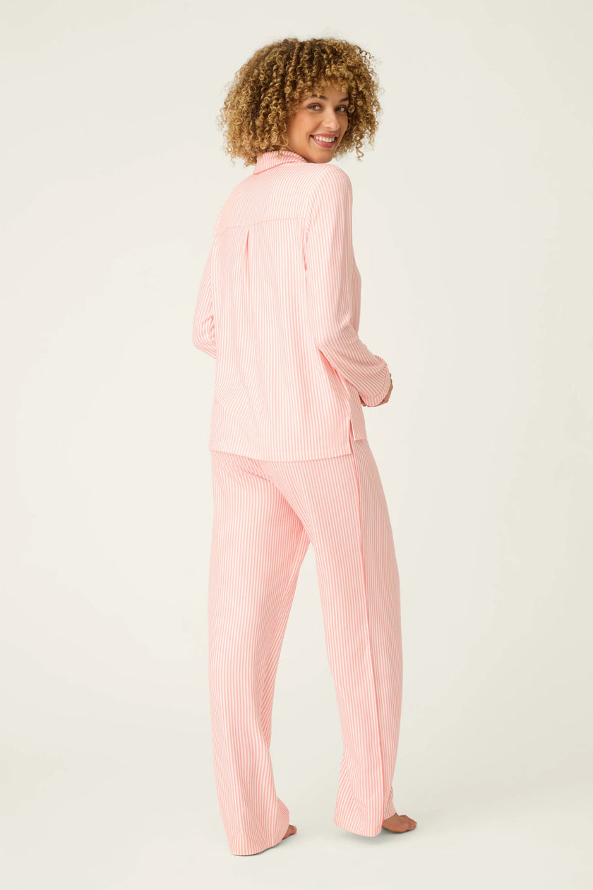 PALOMA MAMA SWEET STRIPES LONG 3 PIECE PJ SET