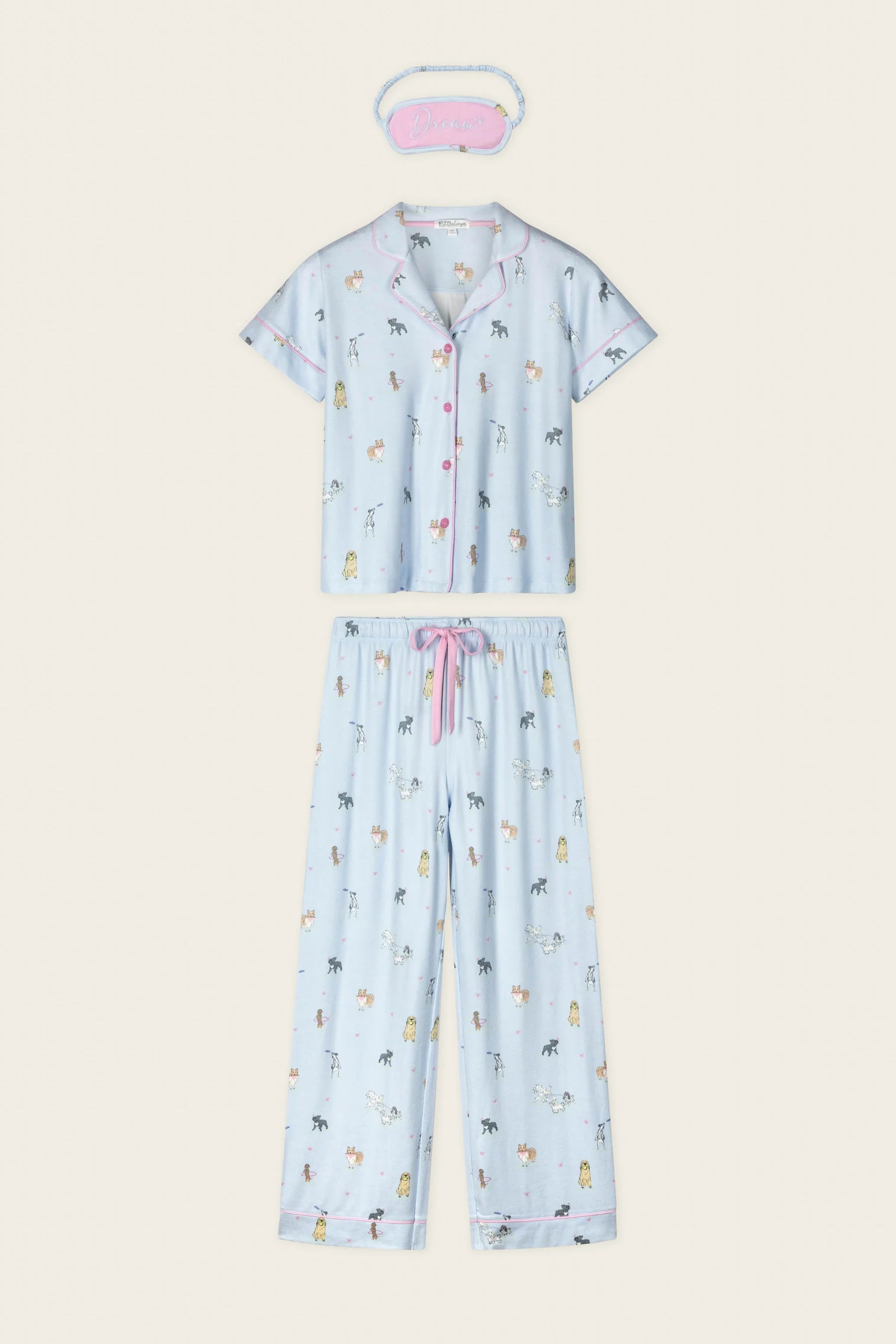 BARK PARK FETCH AND FROLIC 3 PIECE PJ SET