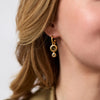 RAINBOW DUO HOOP AND CHARM EARRINGS