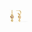 RAINBOW DUO HOOP AND CHARM EARRINGS