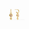 RAINBOW DUO HOOP AND CHARM EARRINGS