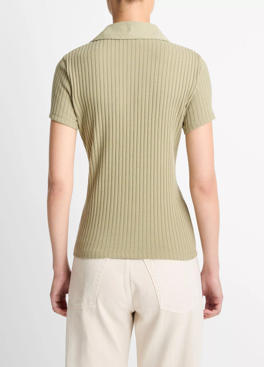 RIB SHORT SLEEVE POLO