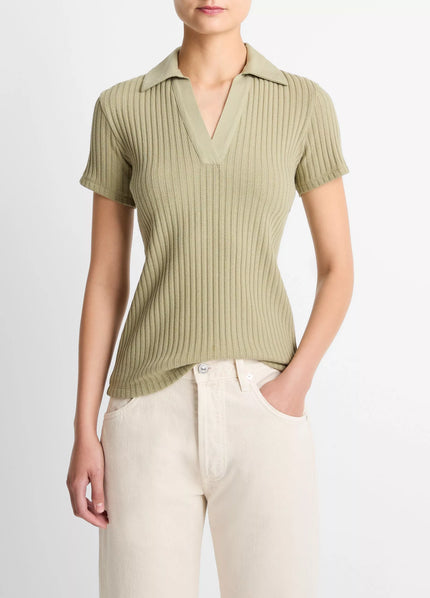 RIB SHORT SLEEVE POLO