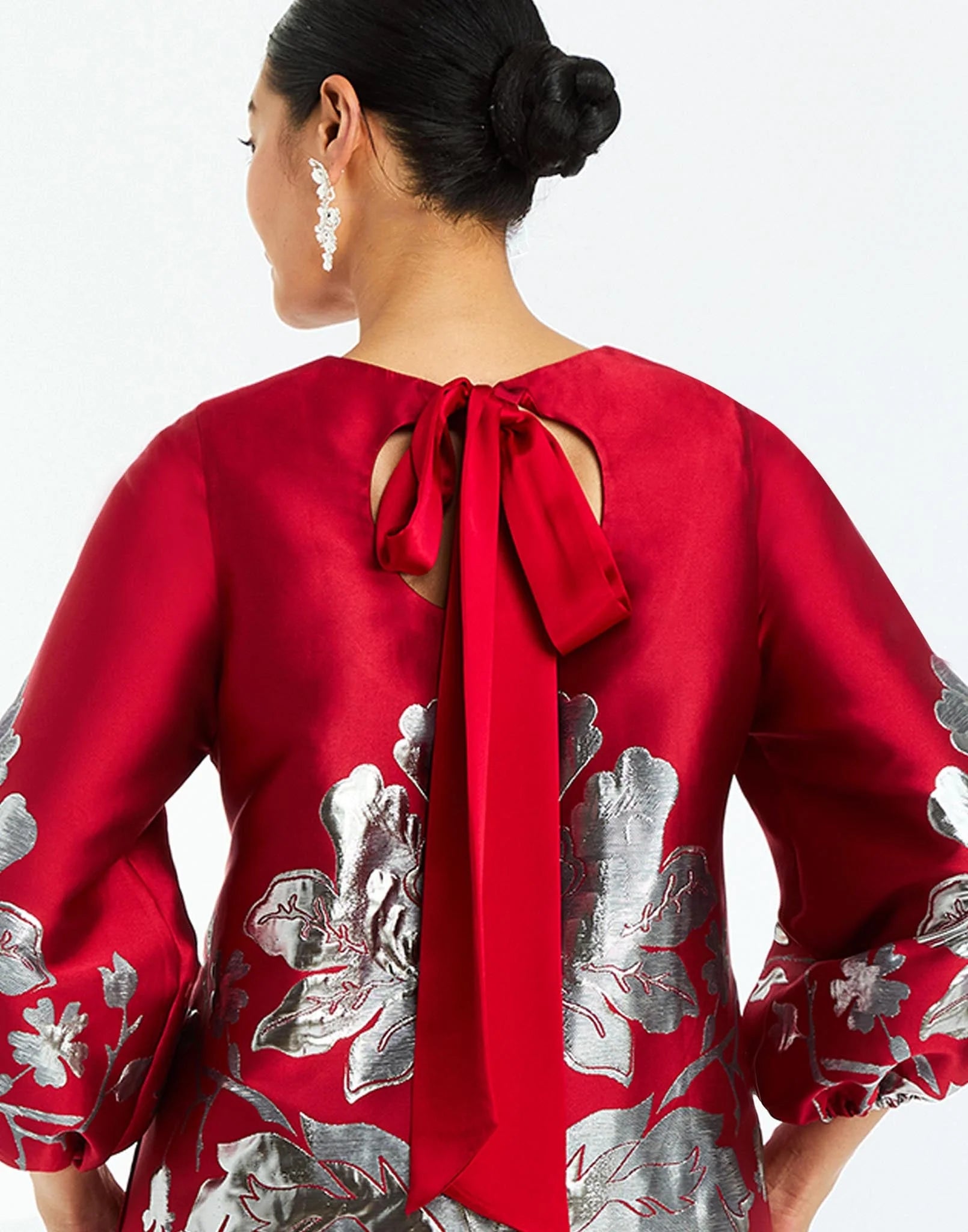 ROSANNA MINI DRESS IN BURGUNDY ARBOR