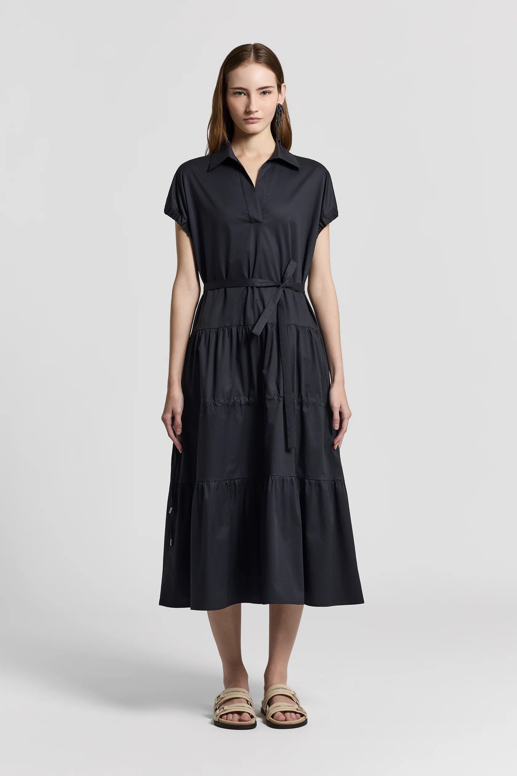 SHORT SLEEVED SAIL HAND COTTON DRESS