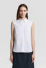 SLEEVELESS COTTON POPLIN SHIRT