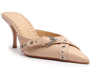 VINNIE MULE LEATHER PUMP