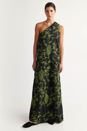 FILERIMOS EMBROIDERED MAXI DRESS