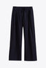 STRUCTURED COTTON PULL ON STRAIGHT LEG PANTS