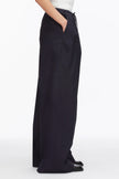 STRUCTURED COTTON PULL ON STRAIGHT LEG PANTS
