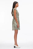 SHORT SLEEVE FLORAL MINI DRESS