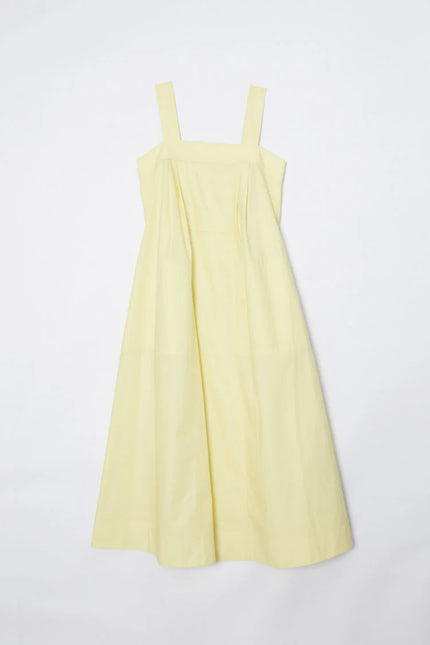 STRUCTURED COTTON POPLIN MIDI DRESS