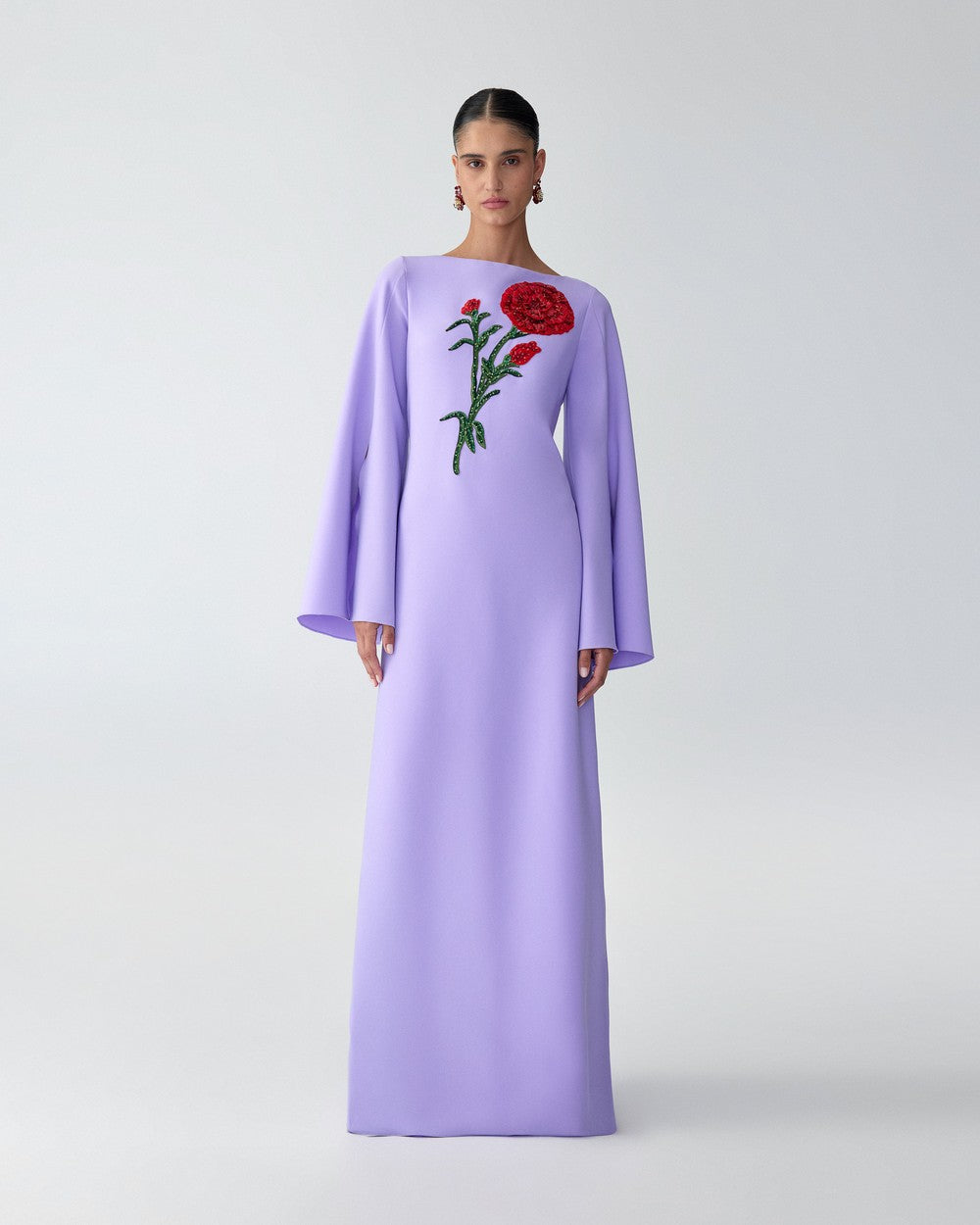 CARNATION EMBROIDERED CAFTAN