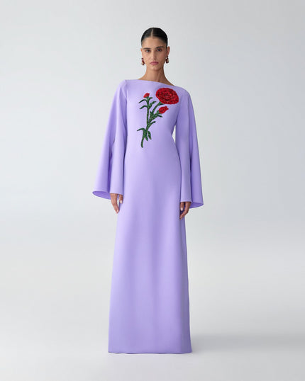 CARNATION EMBROIDERED CAFTAN