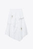LAYERED SKIRT WITH FLORAL APPLIQUE