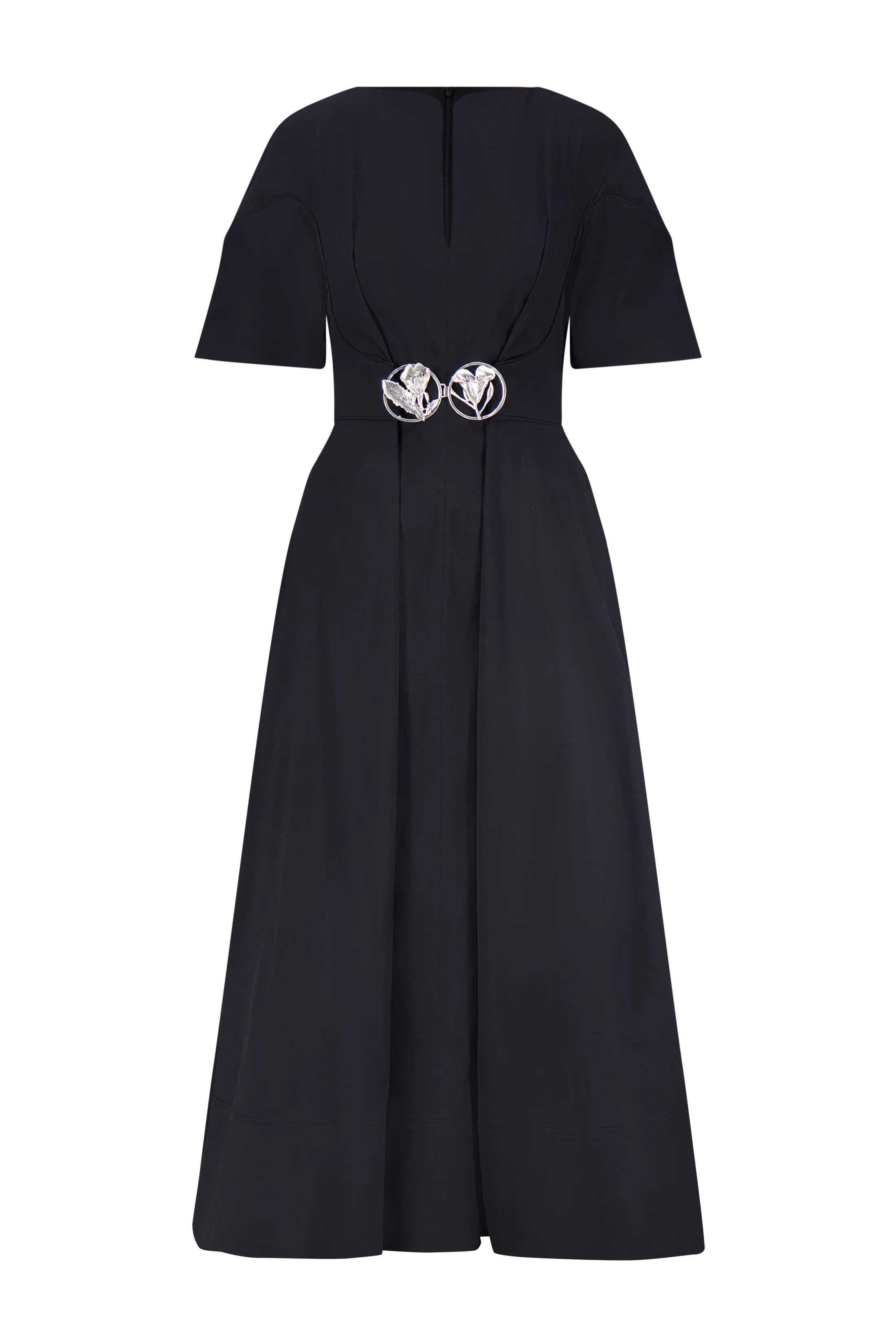 COTTON POPLIN BUCKLE SHIRTDRESS