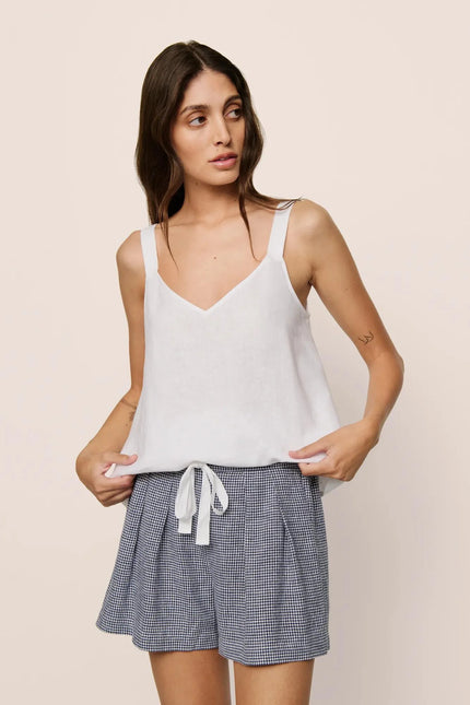 LINEN BLEND RELAXED SHORT