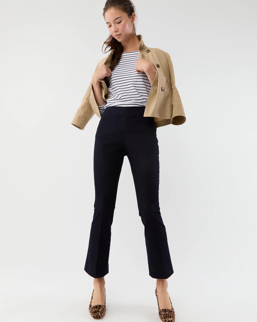 FAYE FLARED CROPPED DENIM PANT