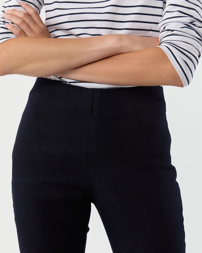 FAYE FLARED CROPPED DENIM PANT