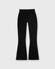 FAYE FLARE CROPPED PANT IN BLACK PONTE KNIT