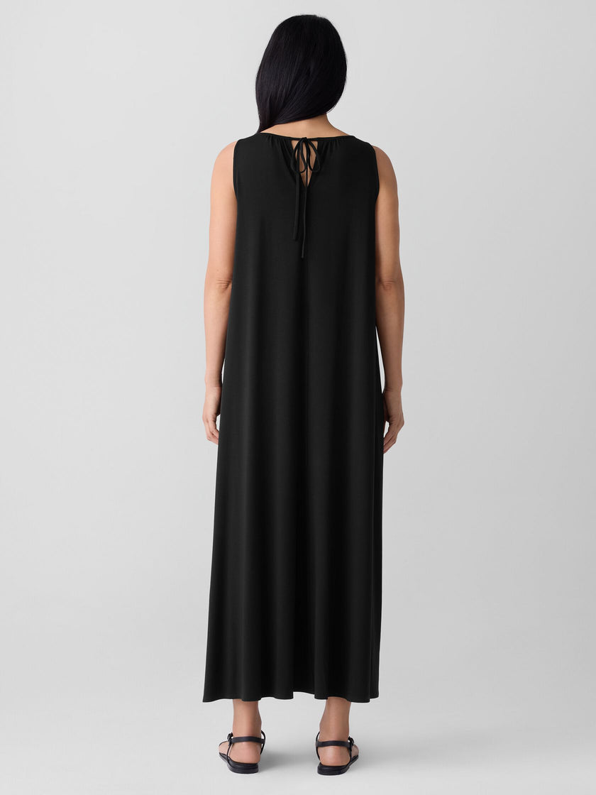 FINE JERSEY ROUND NECK TANK DRESS