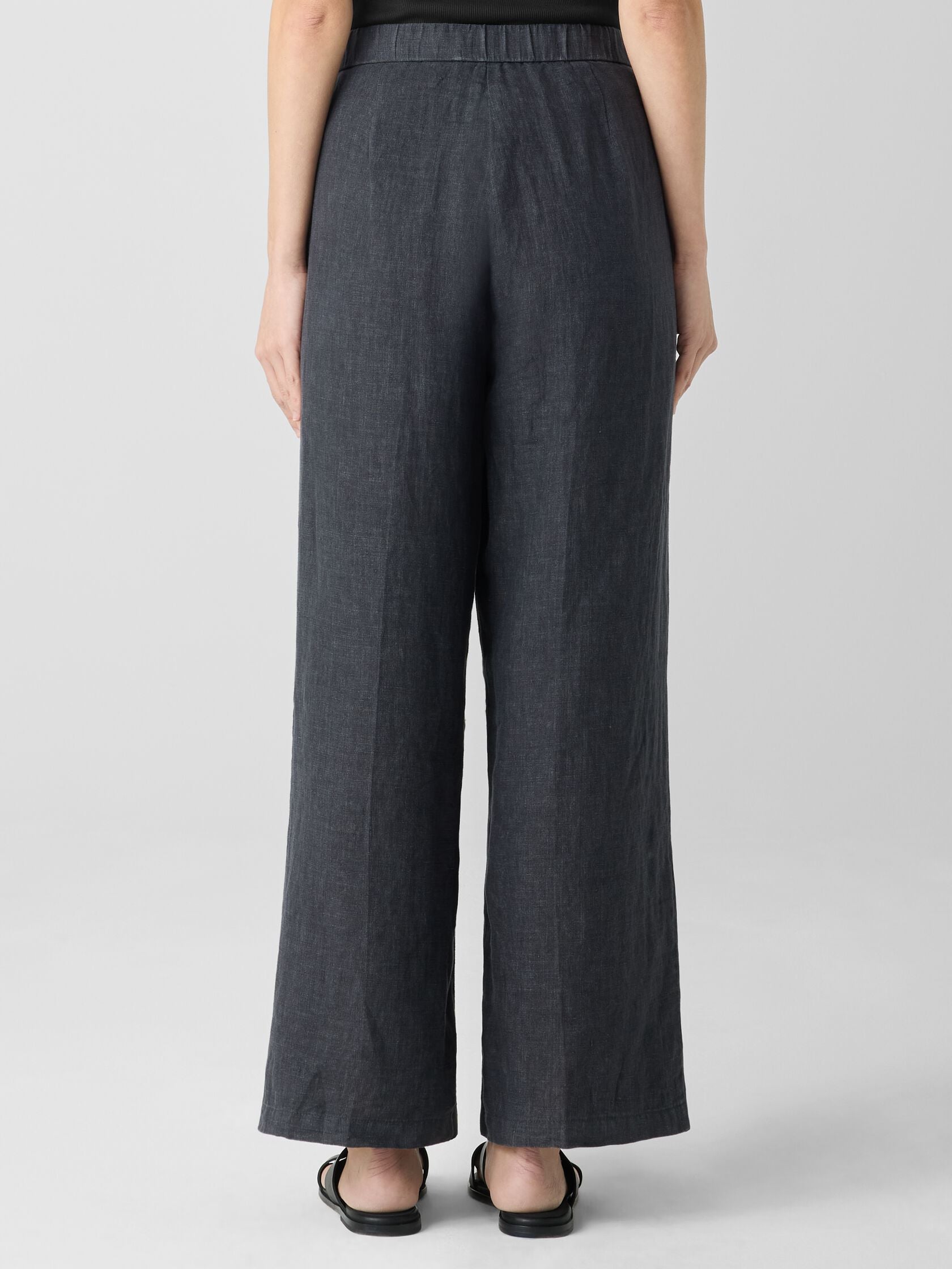 WASHED ORGANIC LINEN DELAVE TROUSER PANT