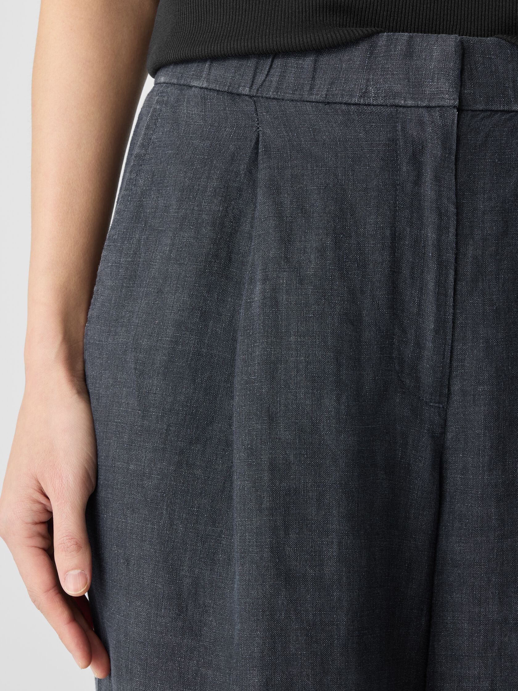 WASHED ORGANIC LINEN DELAVE TROUSER PANT