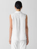 ORGANIC HANDKERCHIEF LINEN SLEEVELESS SHIRT