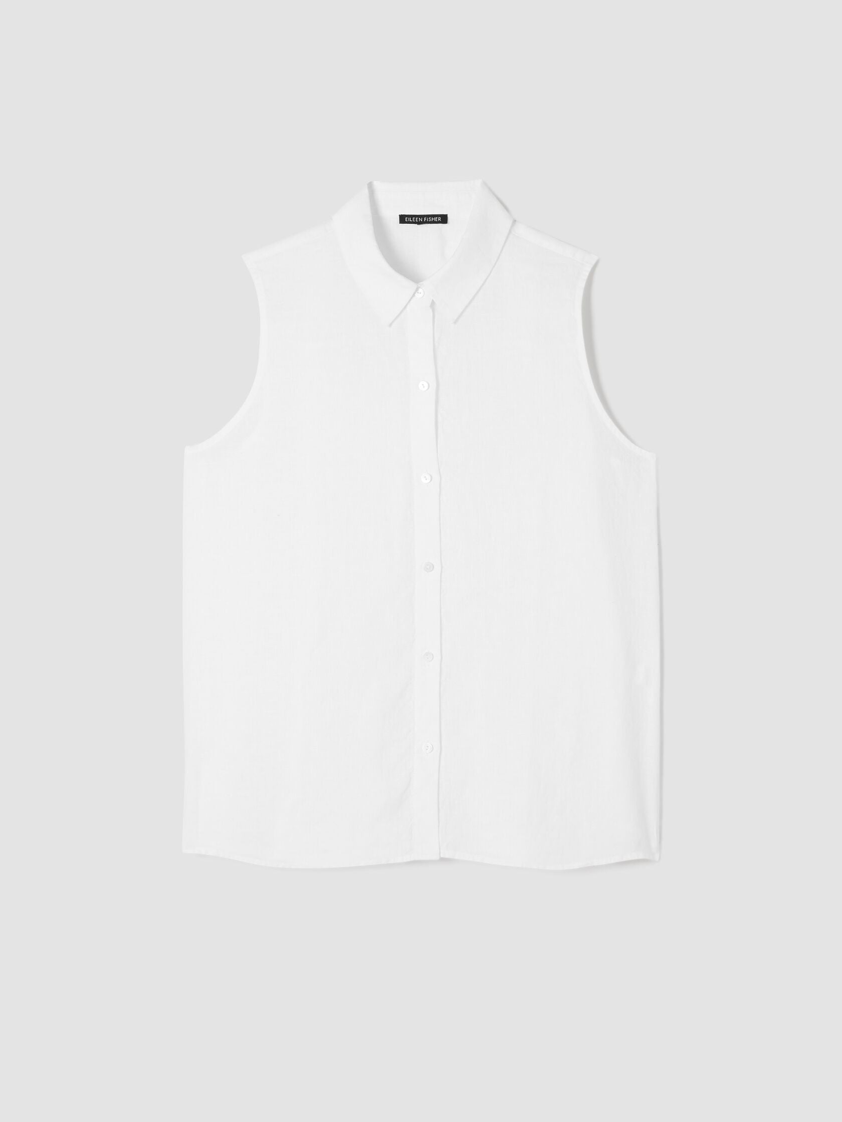 ORGANIC HANDKERCHIEF LINEN SLEEVELESS SHIRT