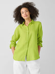 ORGANIC HANDKERCHIEF LINEN CLASSIC COLLAR SHIRT